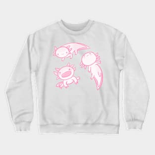 Cute happy axolotls Crewneck Sweatshirt